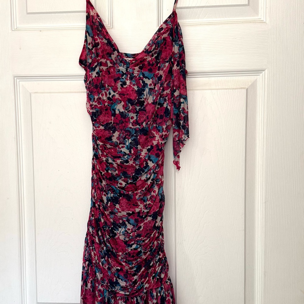 Diane Von Furstenberg Floral Print Silk Dress
